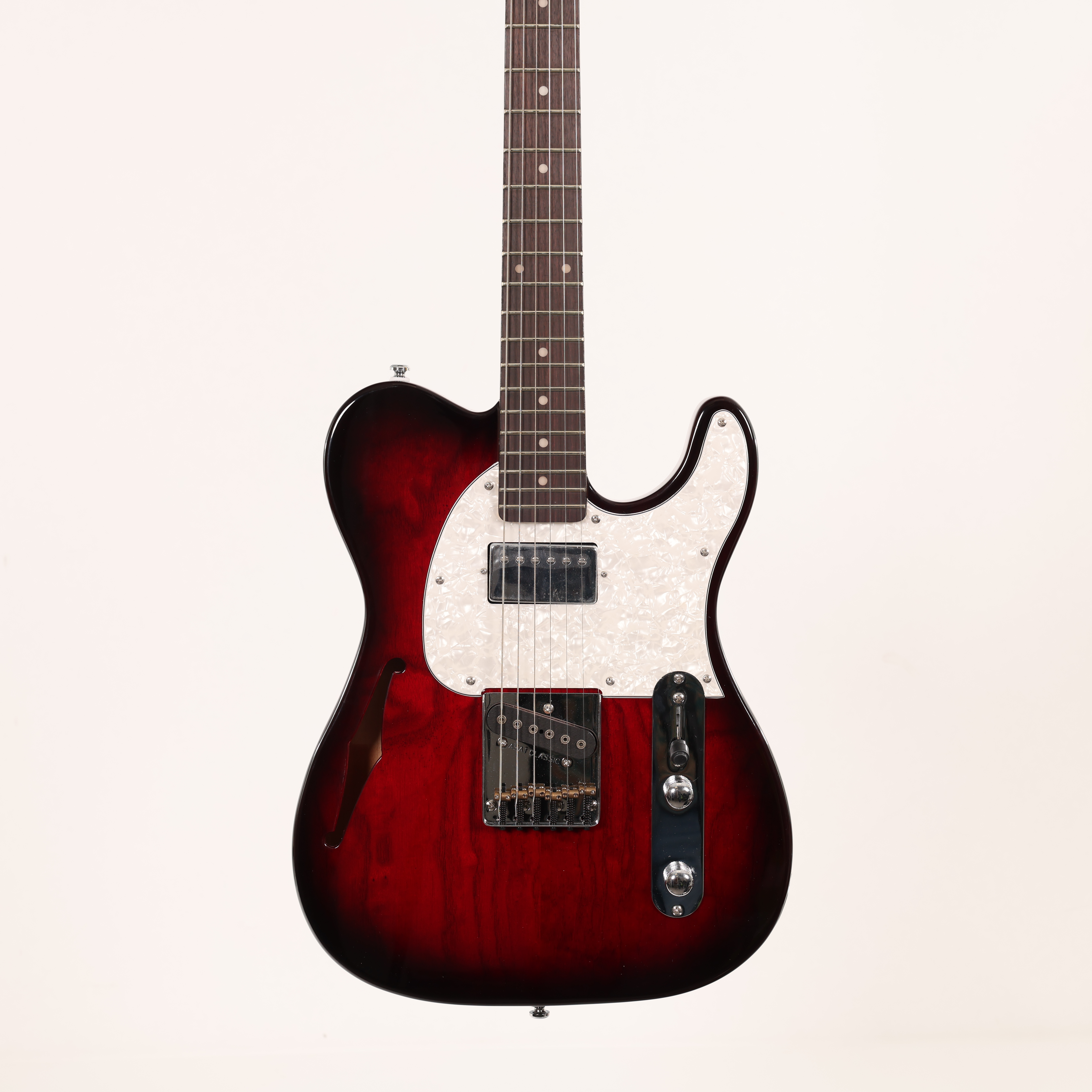 B Stock : G&L Tribute ASAT CL Bluesboy SH Solid Body Redburst 001
